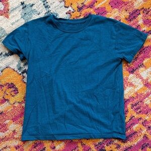 Hanes Teal Kids Short Sleeve Tee